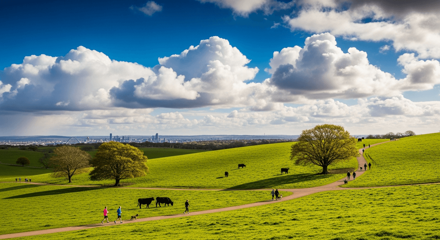 The Town Moor — over 1,000 acres of open grassland